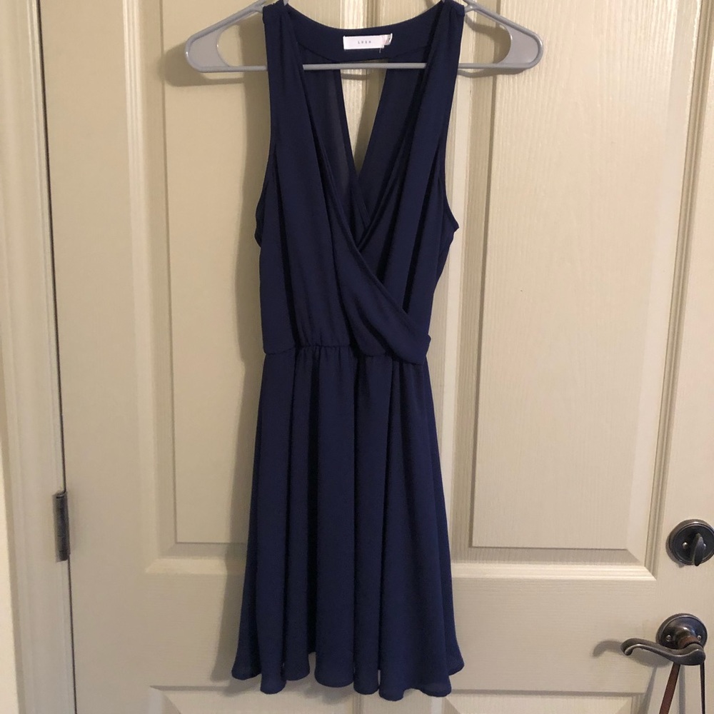 Navy key hold back Lush dress size XS